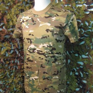 T-Shirt SBB Camouflage Manica Corta Multicam T-Shirt Cotone 100% Manica corta Girocollo.