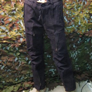 Pantaloni Lunghi Neri Prelavati BLACK COTTON PREWASH PILOT PANTS Mil-Tec 100% Cotone (Pesante) Pre-Washed Cargo Pants