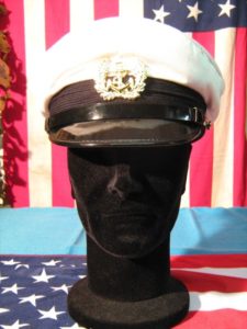 Cappello Marina Tedesca Mil-Tec Bianco 100 % Lana esterno, Interno 100 % Polie stere Simbolo della Marina Tedesca dorato