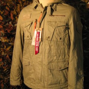 GIACCONE ALPHA INDUSTRIES Alpha Industries Inc. The Original Since 1959 Giaccone Beige 100% Cotone Esterno, 100% Poliestere Imbottitura